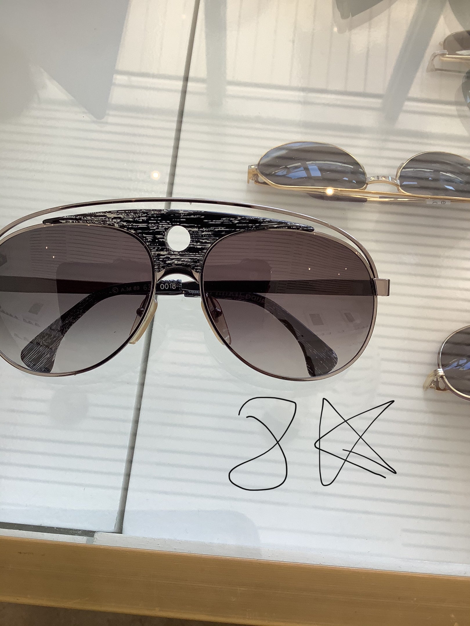 Vintage ALAIN MIKLI 89 AVIATOR 1980S